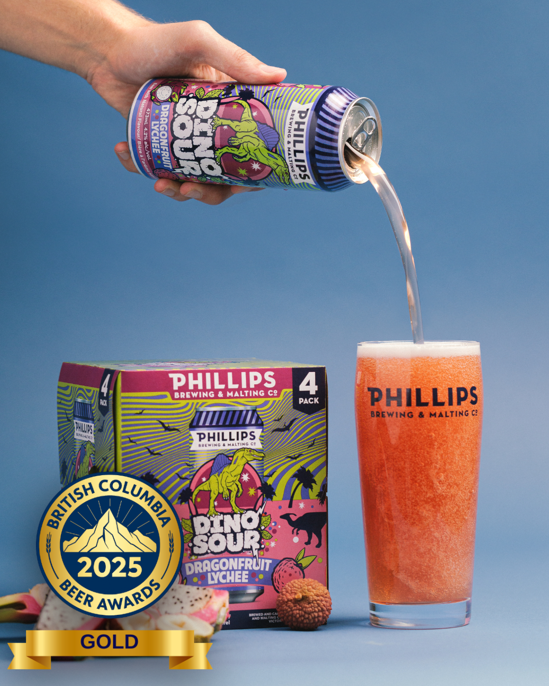 PINO ファイバーワイズ×2、サステインレモン×2、プリスポット Phillips Dinosaur Orange Dreamsicle 4 Pack - WOW Liquor Discounter